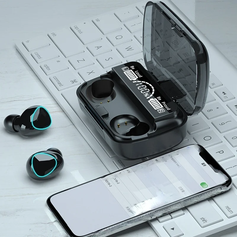 

TWS Earphones Waterproof 3500mAh Charging Box Wireless Headphone 9D Stereo Sports Earbuds Headsets with Mic for Xiaomi Ios Phone