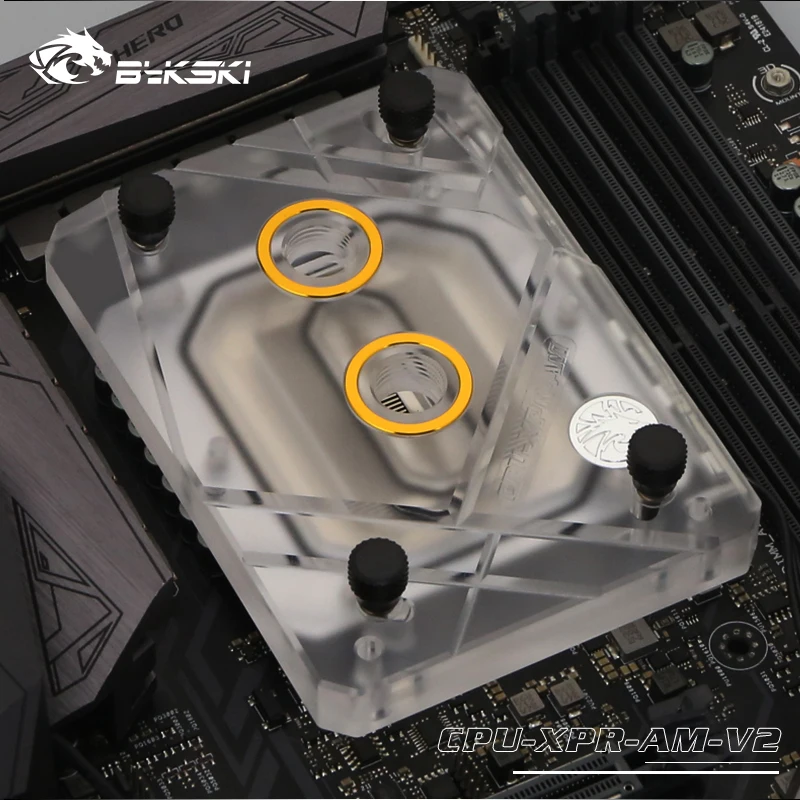 Блок водяного охлаждения ЦП Bykski радиатор для AMD Ryzen3000 AM4 AM3 X399 1950X TR4 X570 материнская
