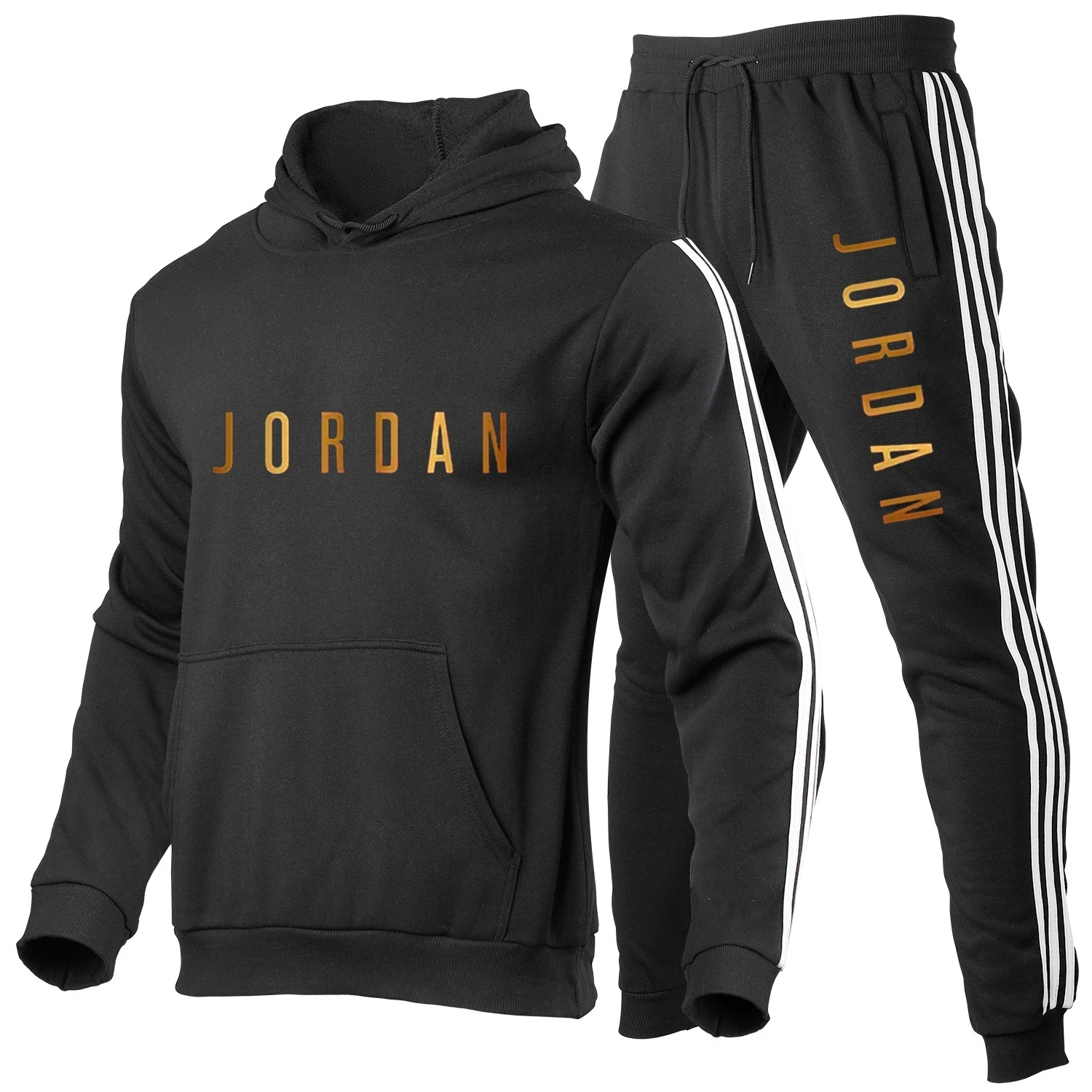 

Mens hoodie and pants, branded 2 piece set, sportswear, tracksuit, fall and winter collection