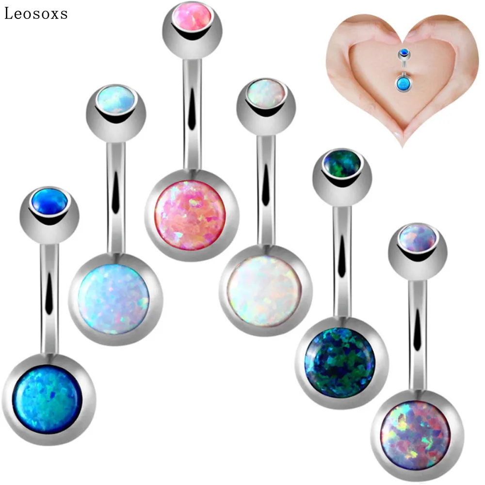 

Leosoxs European and American explosion-proof stainless steel belly button nail belly button ring umbilical buckle body puncture