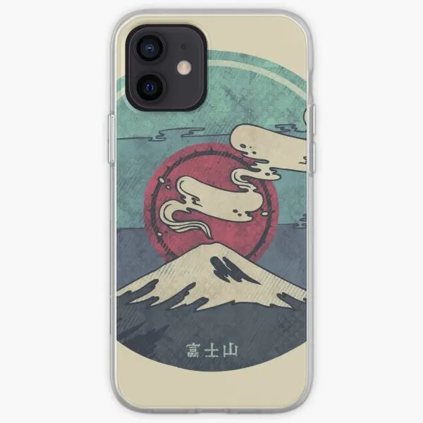 

Fuji Phone Case for iPhone X XS XR Max 5 5S SE 6 6S 7 8 Plus 11 12 13 Pro Max Mini Soft Fashion Print Flower Accessories Cover