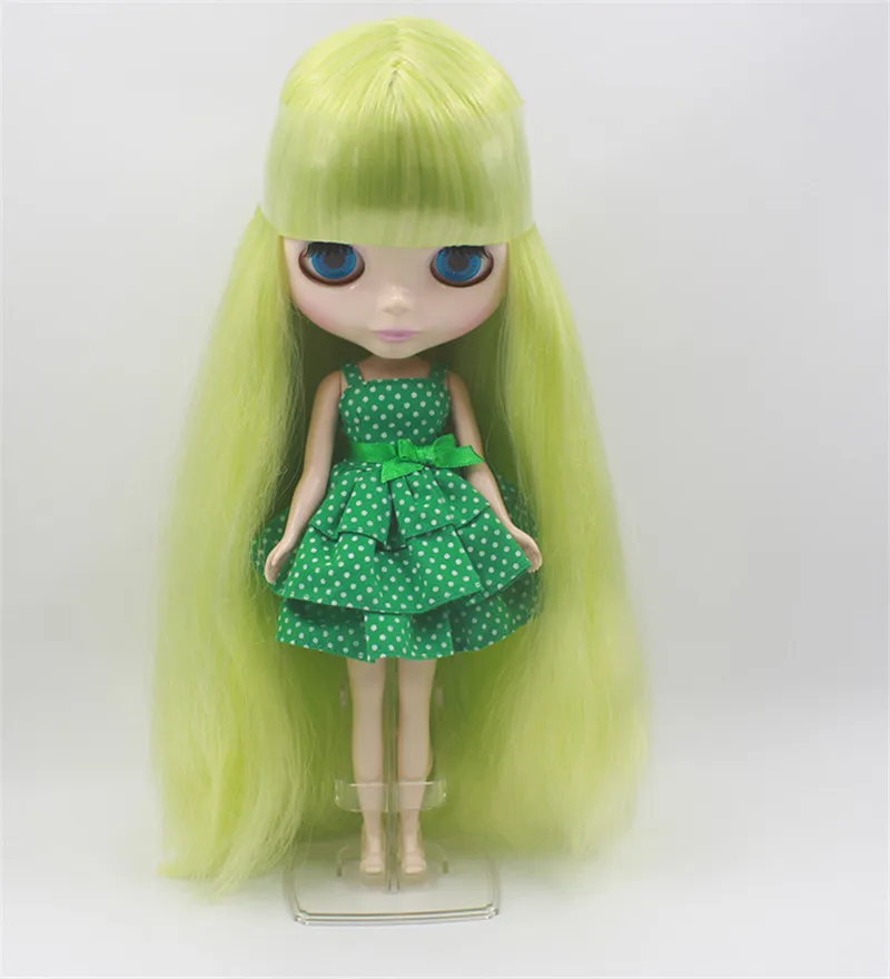 1/6 bjd рождественское платье подарок зеленый красный синий с бантом | Игрушки и