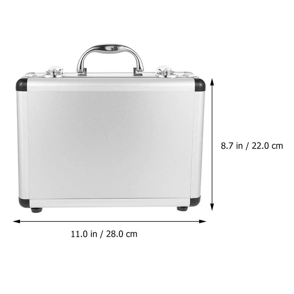 

Portable Aluminum Alloy Tool Box Safety equipment Toolbox Instrument box Storage Case Suitcase Impact Resistant Case With Sponge