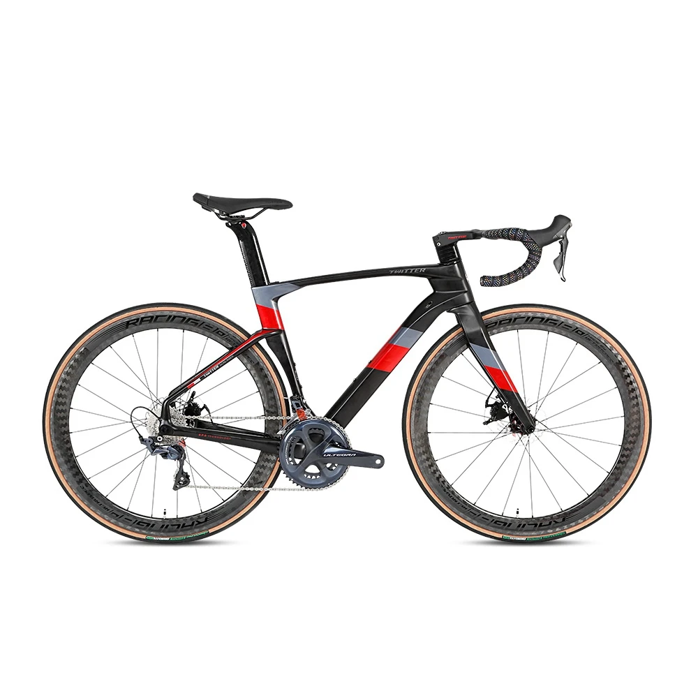 

TWITTER bicicleta CYCLONEpro SHIMANO 105 R7020-22S, велосипедный дисковый тормоз, углеродное волокно, дорожный велосипед