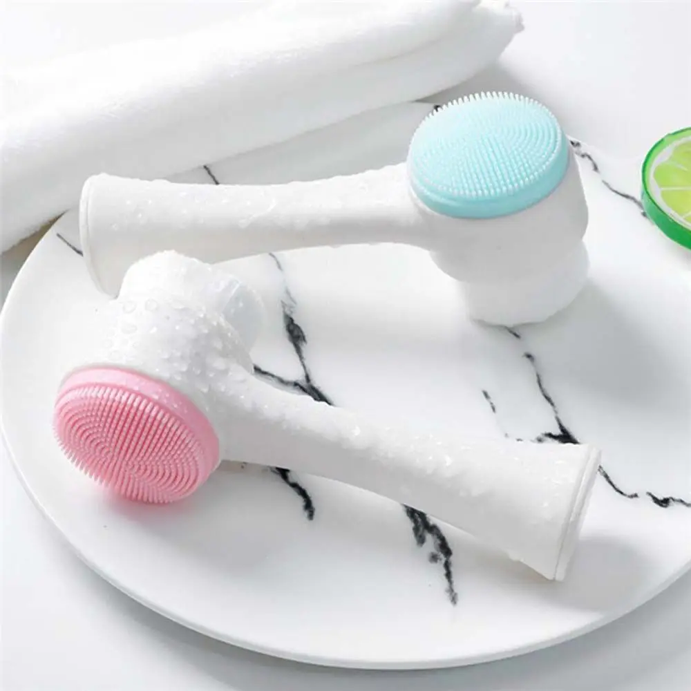 

Skin Care Tool Deep Cleaning Exfoliator Brush Face Massaging Silicone Facial Cleansing Brush Face Washing Brush