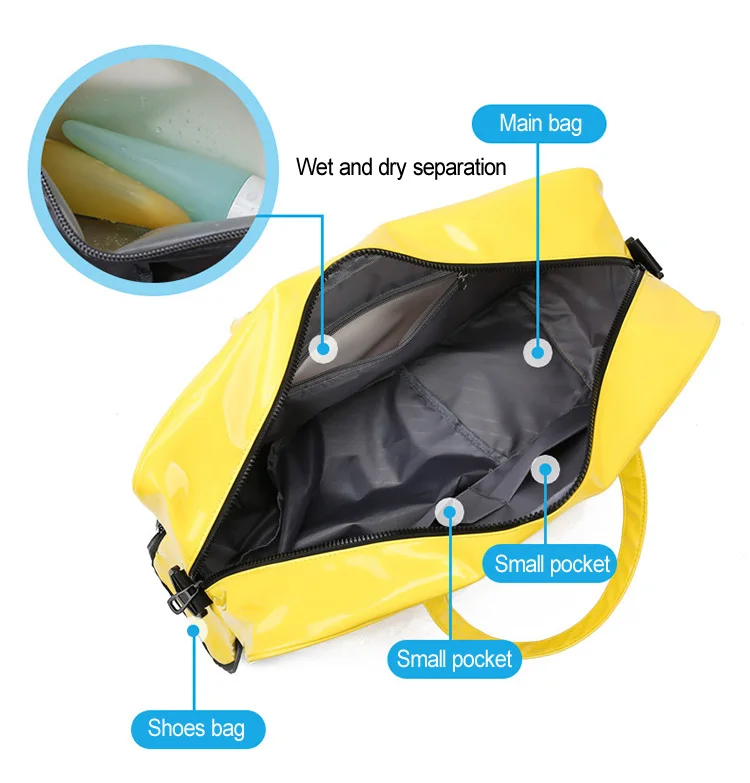 

Women Waterproof Sports Gym Bag for Travel Luggage Shoulder Beach Fitness Training Equipment Blosa Swimming Bag