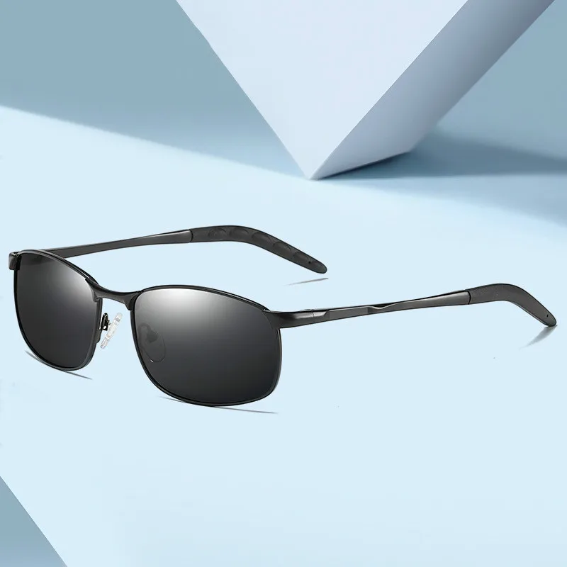 Мужские солнцезащитные очки с поляризационными стеклами UV400 зеркальные для