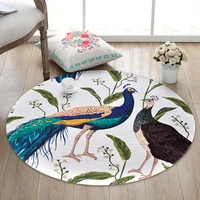 chinese style round carpet art mat bedroom living room chair home decor