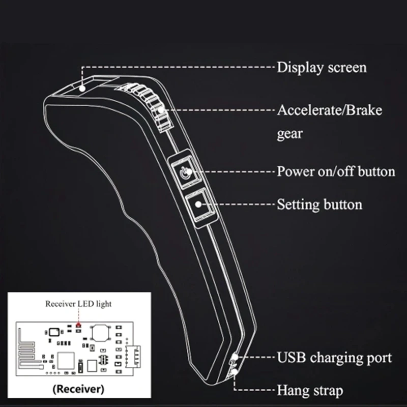 Пульт дистанционного управления VX2 для электрического скейтборда электробайка