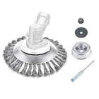 68 дюйма для Sthil, головка редуктора, стальная Проводная щеточка, закругленный край, трава, резка травы, газонокосилка, набор для фиксации садового инструмента