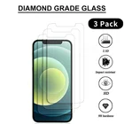 Защитное стекло, закаленное стекло для iPhone 11, 12 Mini Pro Max X, Xr, Xs Max, 7, 8, 6S Plus, SE 2020, 3 шт.