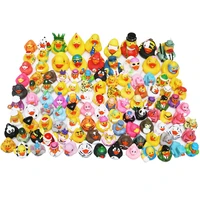 esalink 100pcs baby bathtoys bath different duck mini combination style rubber ducks