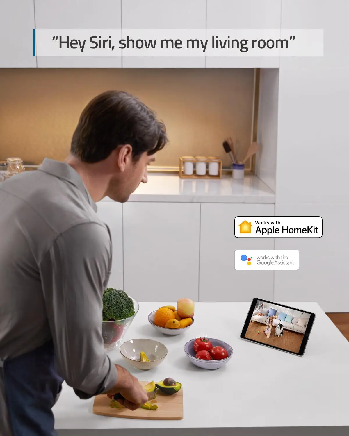 Внутренняя камера безопасности eufy 2K с панорамированием и наклоном Подключаемая