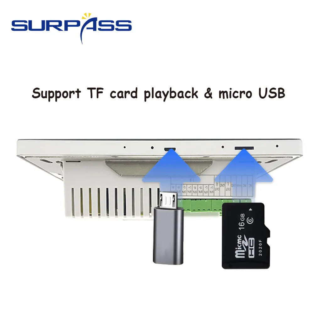 Настенный стереоусилитель звука Bluetooth Wi Fi умный сенсорный экран Android 5 1 аудио