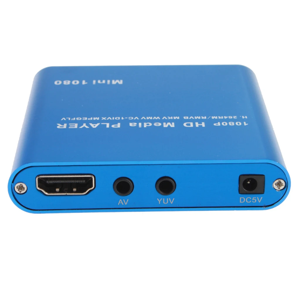 1080P Мини HD медиаплеер AV USB SD MMC мультимедийная реклама MKV автомобильный внешний
