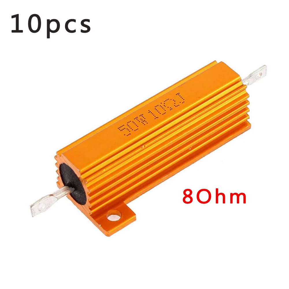 10*50 Вт Мощность Алюминиевый металлический резистор F Amp тест манекен нагрузки