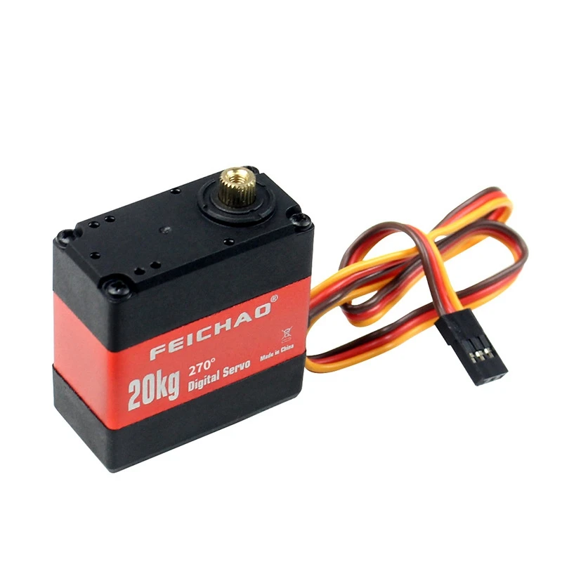 

20Kg Robot Dual-Axis Servo 6.0-7.4V Metal Gear Digital Servo for Arduino Servo for Robot DIY Excellent Servo