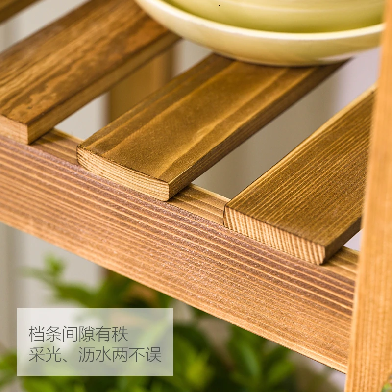 

Solid Wood Flower Airs Landing Type Multi-storey Meaty Green Radish Basin Balcony A Living Room Room Built-in Matter Decorate