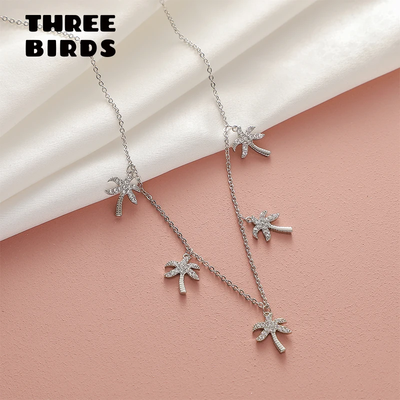 Модное микро Cz Хрустальное дерево ожерелье высокое качество летнее растение