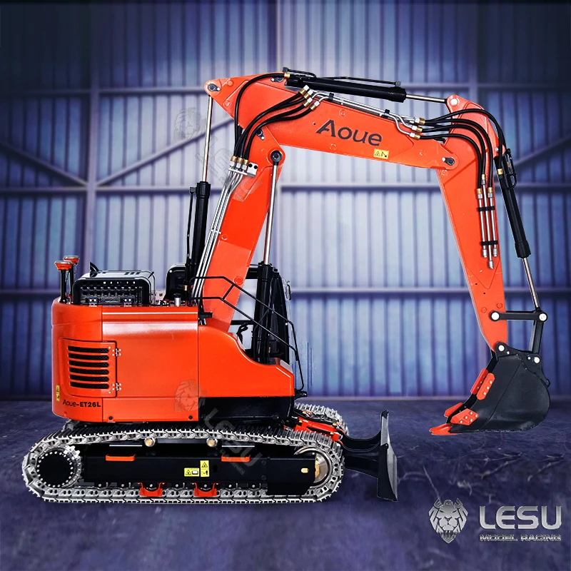 Металлический гидравлический экскаватор LESU 1/14 Aoue ET26L RC модель самостоятельной