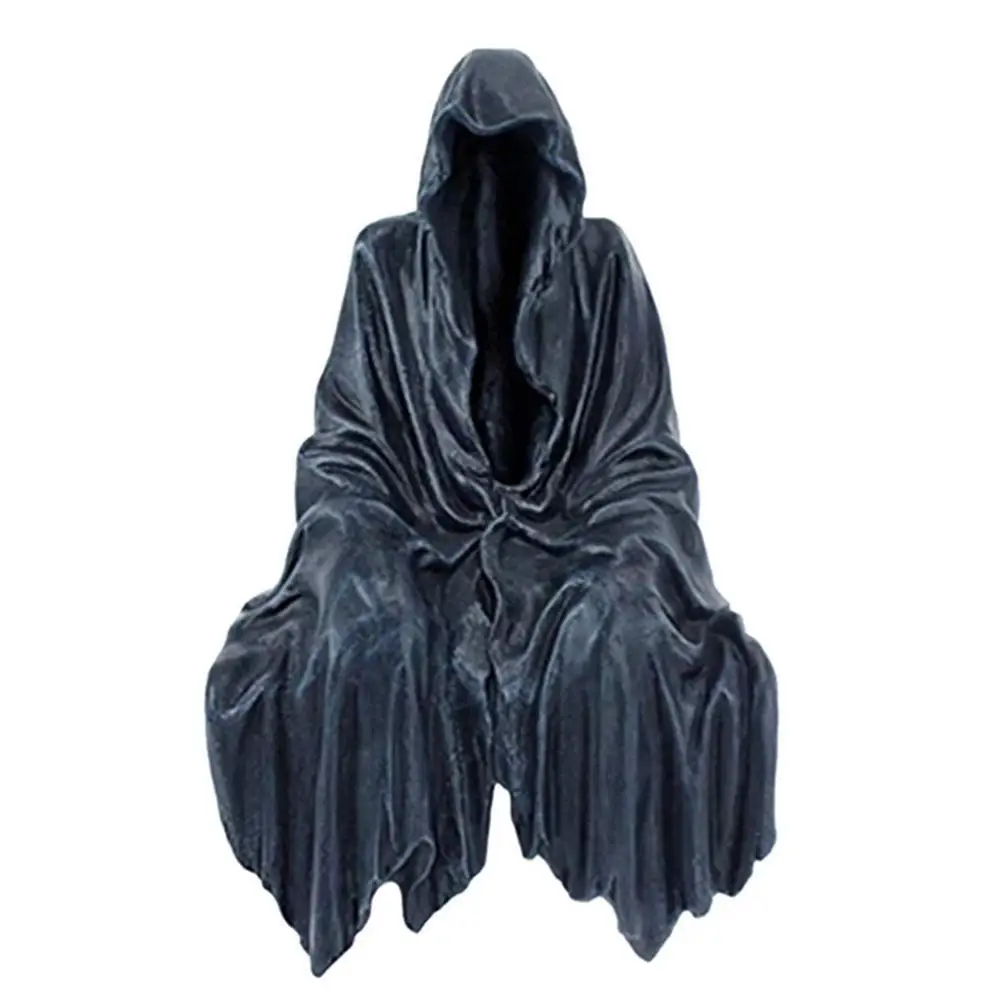 

2021 Хэллоуин Reaping Solace The Creeper Reaper Сидящая статуя из смолы черное настольное украшение Готическая скульптура Прямая поставка