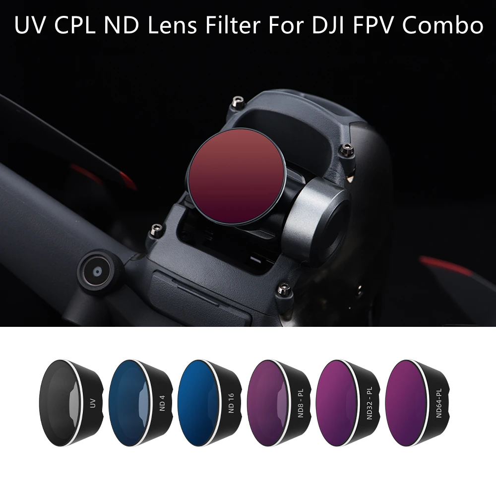 

UV CPL ND4/8/16/32 Lens Filter for DJI FPV Combo Drone Neutral Density Filters Kit Drone Quadcopter Gimbal Camera Accessories