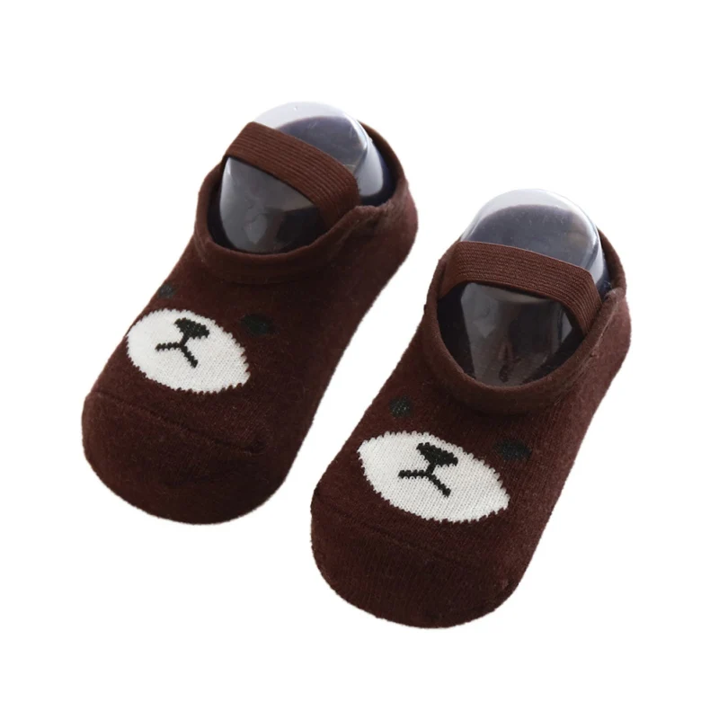Детские носки мягкие с мультяшным принтом для новорожденных мальчиков и девочек