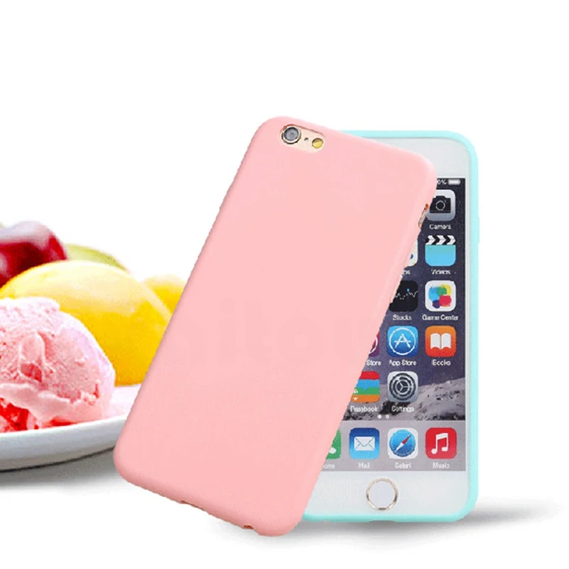 UPaitou Phone Case for iPhone SE 2020 11 Pro Max XR XS X 6 6S 7 8 Plus Candy Color Soft Matte Ultra Slim Thin TPU |