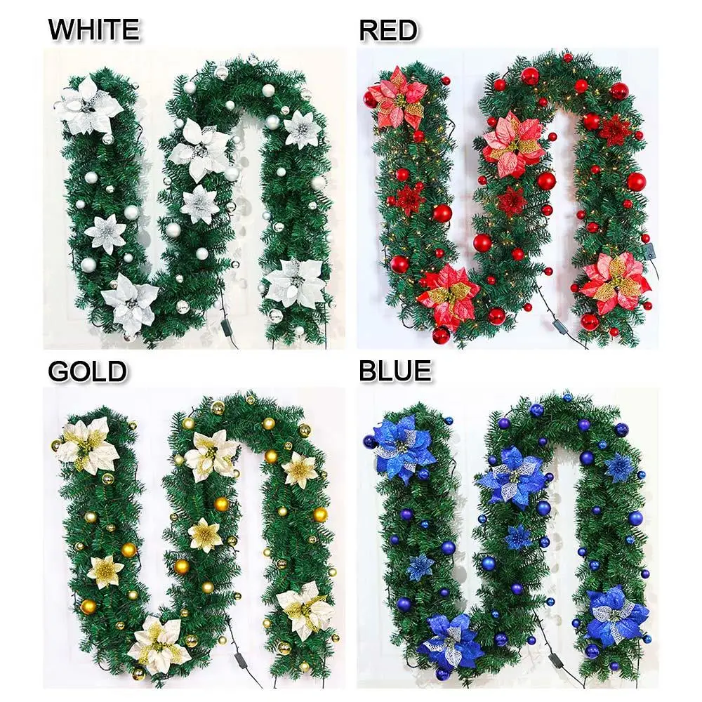 

Fabric Christmas Rattan Decoration Artificial Ivy Vine Beautiful Garden The Mall Party Fashion DIY Hanging Wedding Home