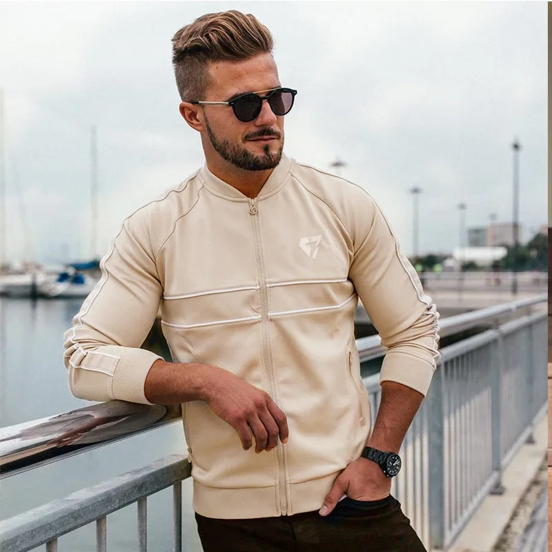 Весенне осенние мужские комплекты спортивный костюм из двух предметов пуловер