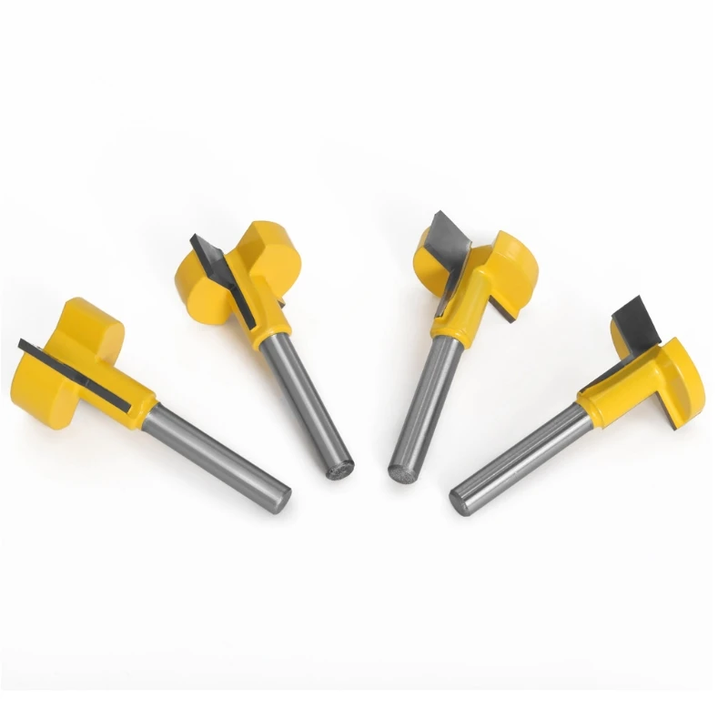 

1/4pcs 6mm Shank T-Slot T-Track Slotting Router Bit for Woodworking Chisel Cutter Picture Frame Cutting Milling Tools