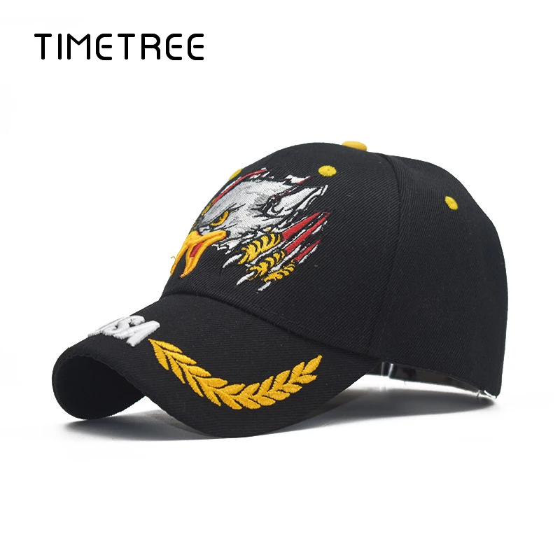 Винтажные бейсбольные кепки с вышивкой Орлиной головы патриот и Кепка уличные