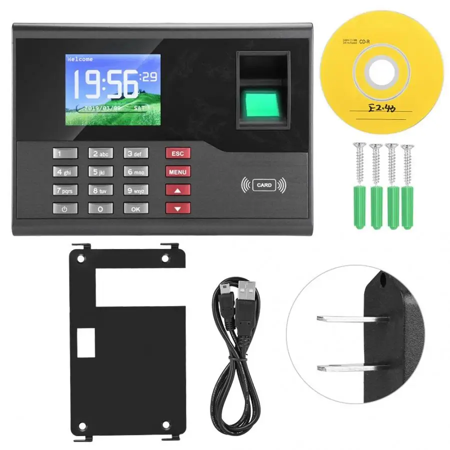 A-C121 TCP/IP Биометрические часы с отпечатком пальца устройство записи рабочего