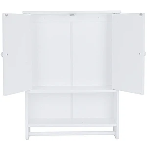 Настенный шкаф для ванной комнаты, открытая полка для хранения в ванной комнате идеально подходит для домашнего хранения, настенный шкаф большой емкости