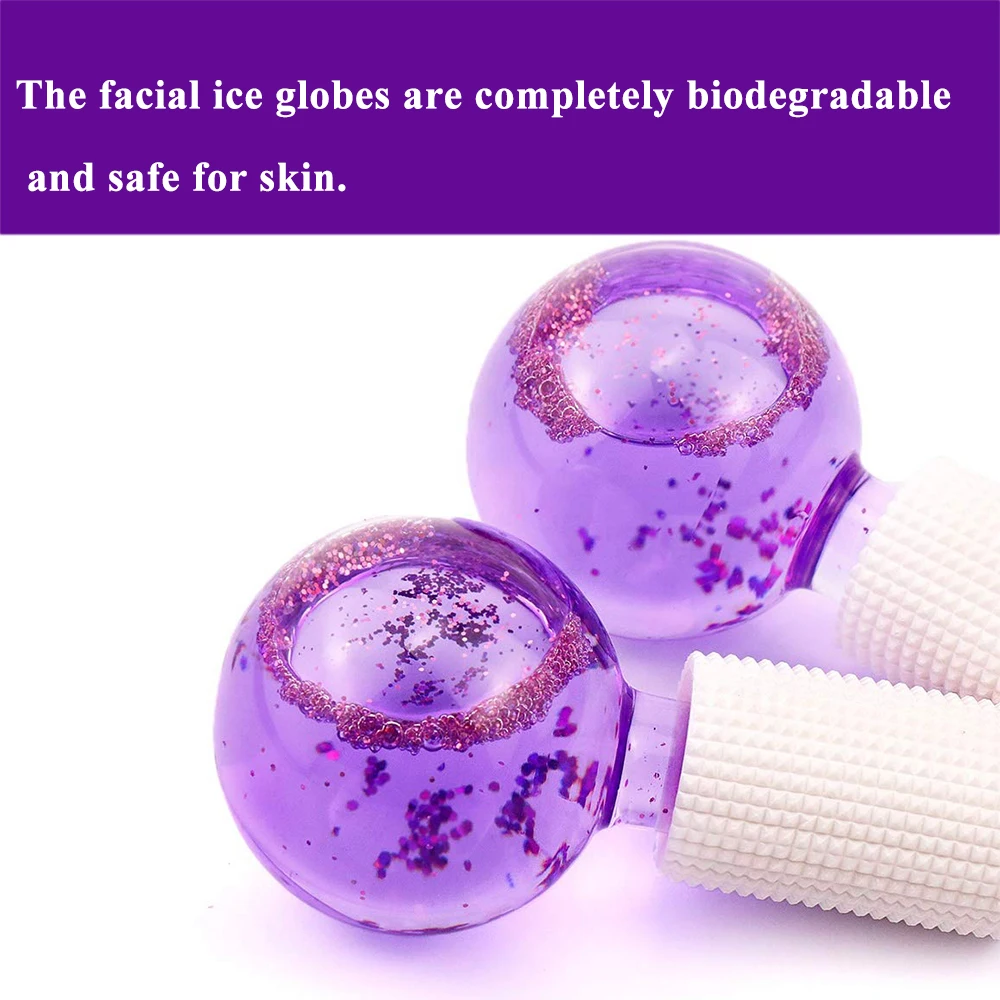 Facial Ice Globe Rollers Cool Globes for Treatment Massage Redness Soothing Cooling Roller Beauty | Красота и здоровье