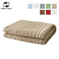 knitted blanket 100 cotton home throw blankets soft warm office air conditioning blanket for beds cover comfy sleeping bedding