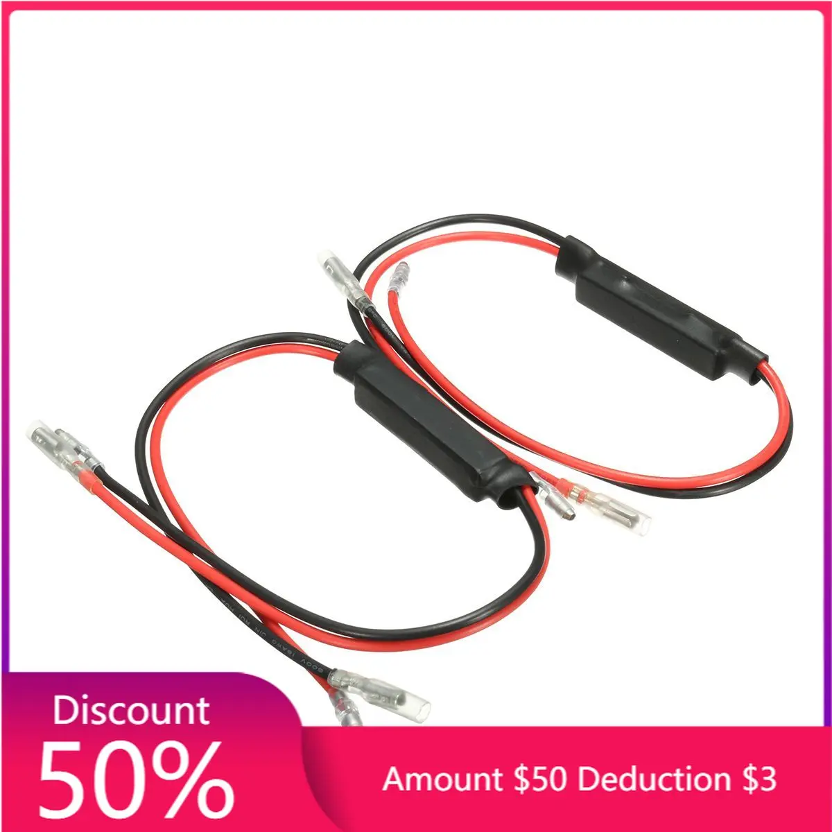 

2/4pcs Universal Motorcycle LED Turn Signal Indicator Load Resistor Flasher For Yamaha/Honda/Suzuki
