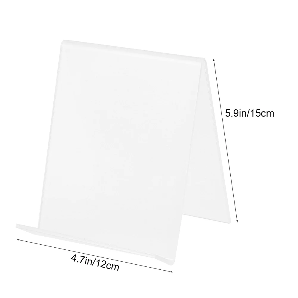 

Clear Acrylic Wallet Phone Books Tablet Display Stand Organizer Holders Small Jewelry Rack - A5