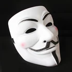 Маска анонимуса Гая Фокса V для вендетты, плотный матовый пластиковый костюм для косплея, маскарадный костюм для Хэллоуина, маска для взрослых