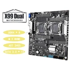 Материнская плата X99 с двойным процессором M.2 NVMe LGA 2011V3 V4 8 * DDR4 DIMM до 256 ГБ, двойной Gigabit Ethernet VGA USB3.0 10 * SATA3.0