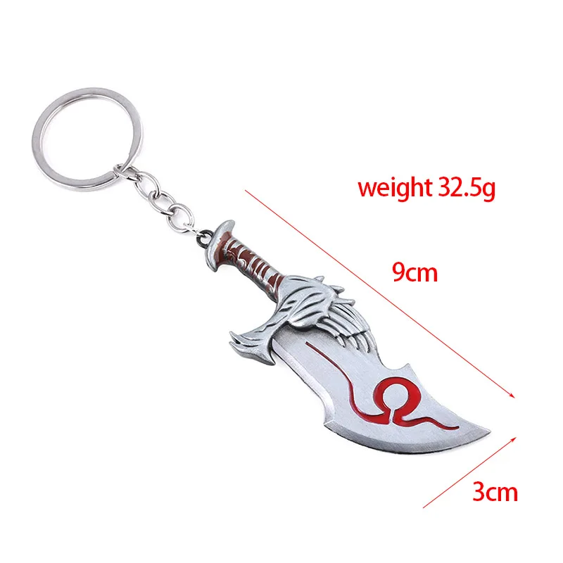 God Of War 4 брелок с логотипом Kratos Axe нож брелок для ключей меч OLYMPUS KRATOS оружие Модель кулон брелок для мужчин ювелирные изделия