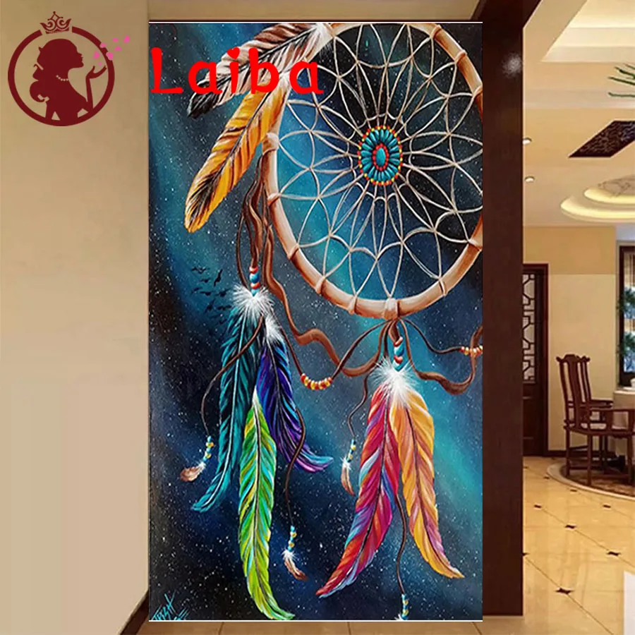 

Full Square Round Drill,5D DIY Diamond Painting Dream Catcher Diamond Embroidery Display Cross Stitch,Mosaic Puzzle Picture