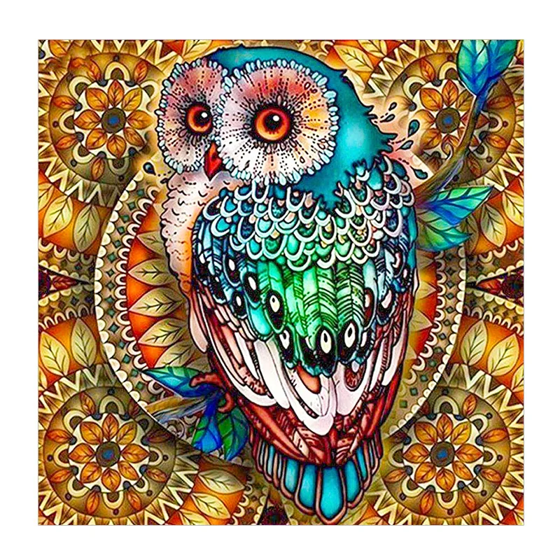 Полный квадратный алмаз вышивка Сова 5D DIY Алмазная картина животное крест stutc