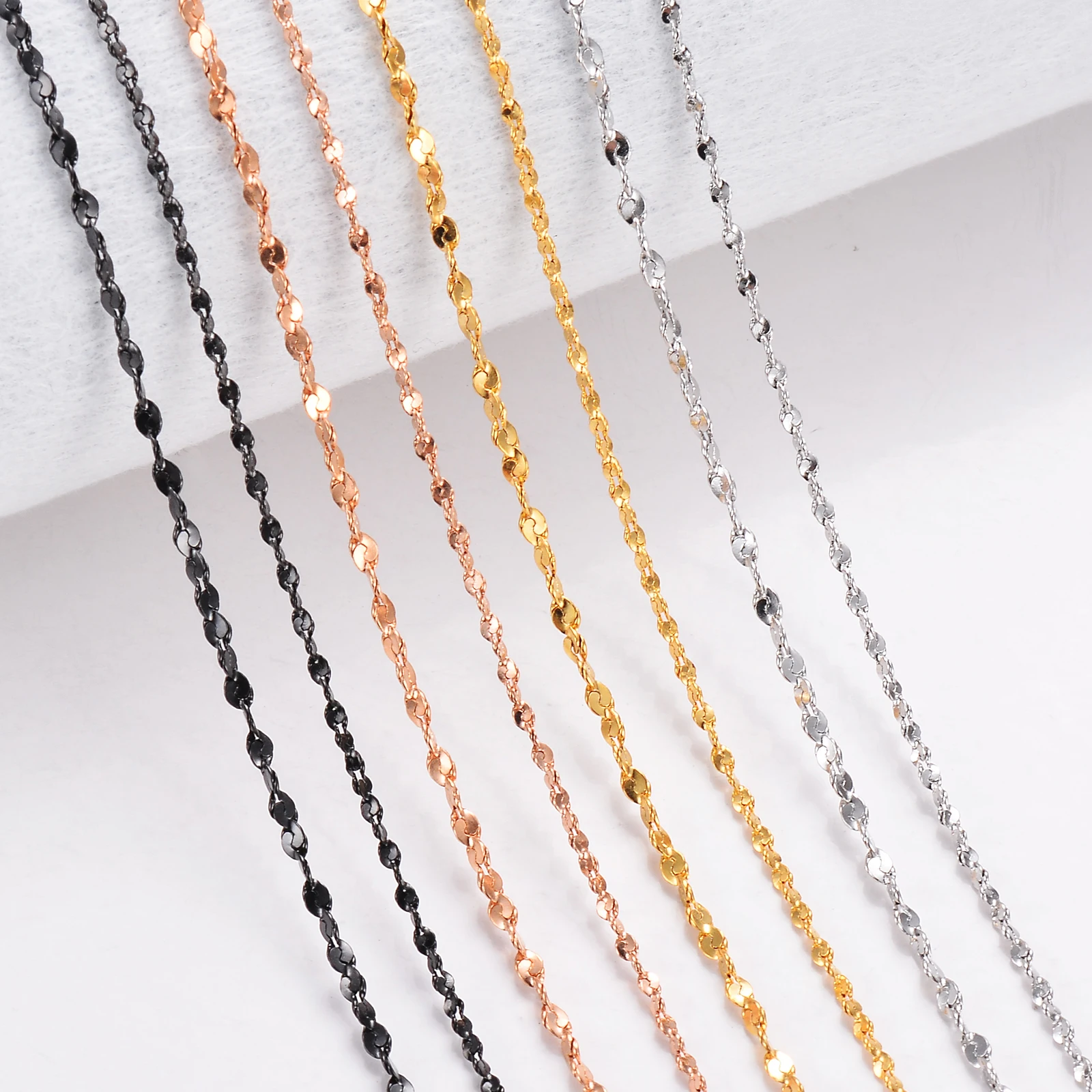 1 шт. крошечная звеньевая цепь из нержавеющей стали ширина 2/1 8 мм|Цепочки| |