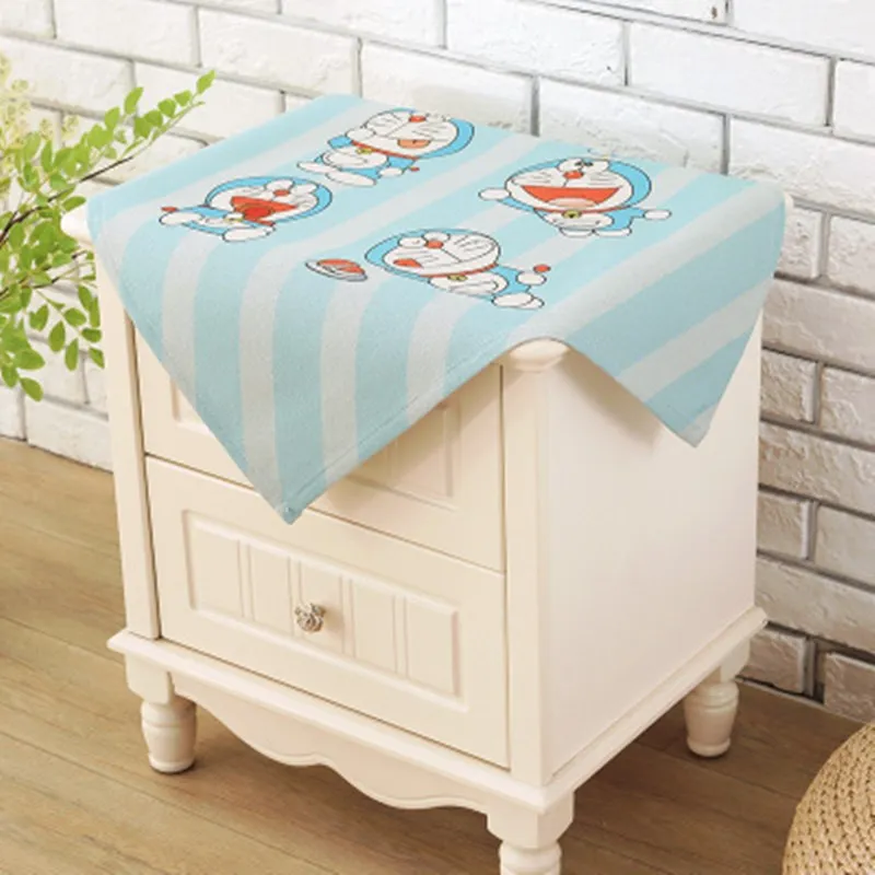 Скатерть ручной росписи с изображением кошек милая ткань для стола в детской