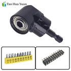 Отвертка с прямым углом 105 градусов, набор ручных инструментов с шестигранным хвостовиком 14 дюйма для электродрели, отвертки, инструменты + 11 шт. отверток