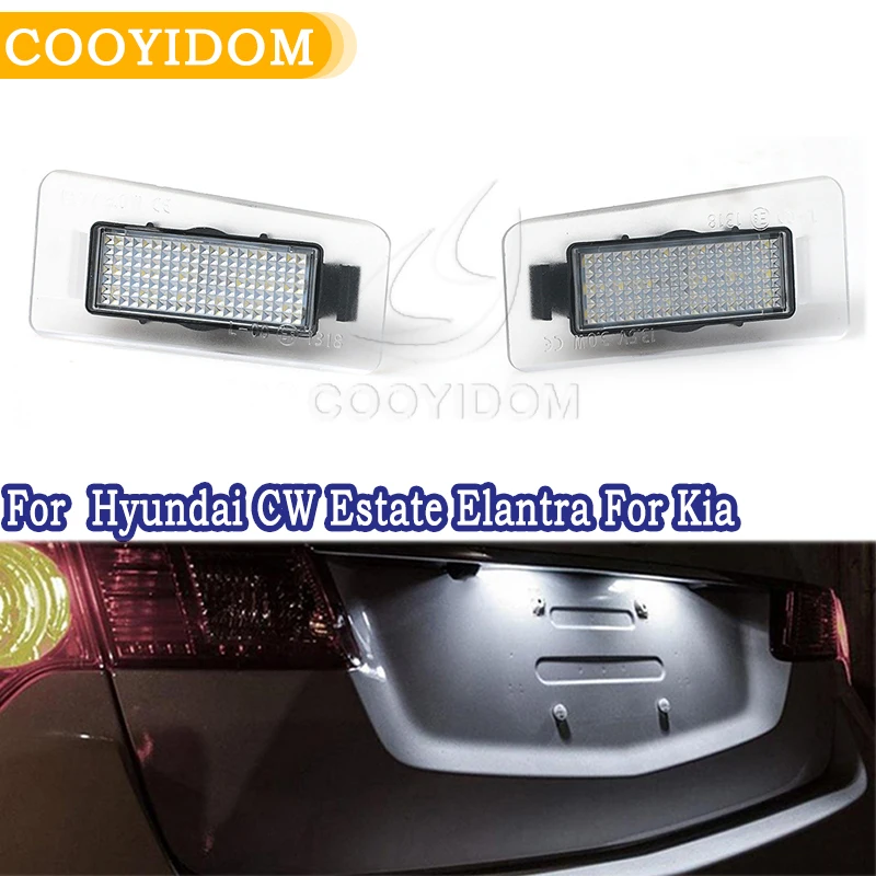 2x безошибочный 18 3528 SMD светодиодный номерной знак лампа автомобильный светильник