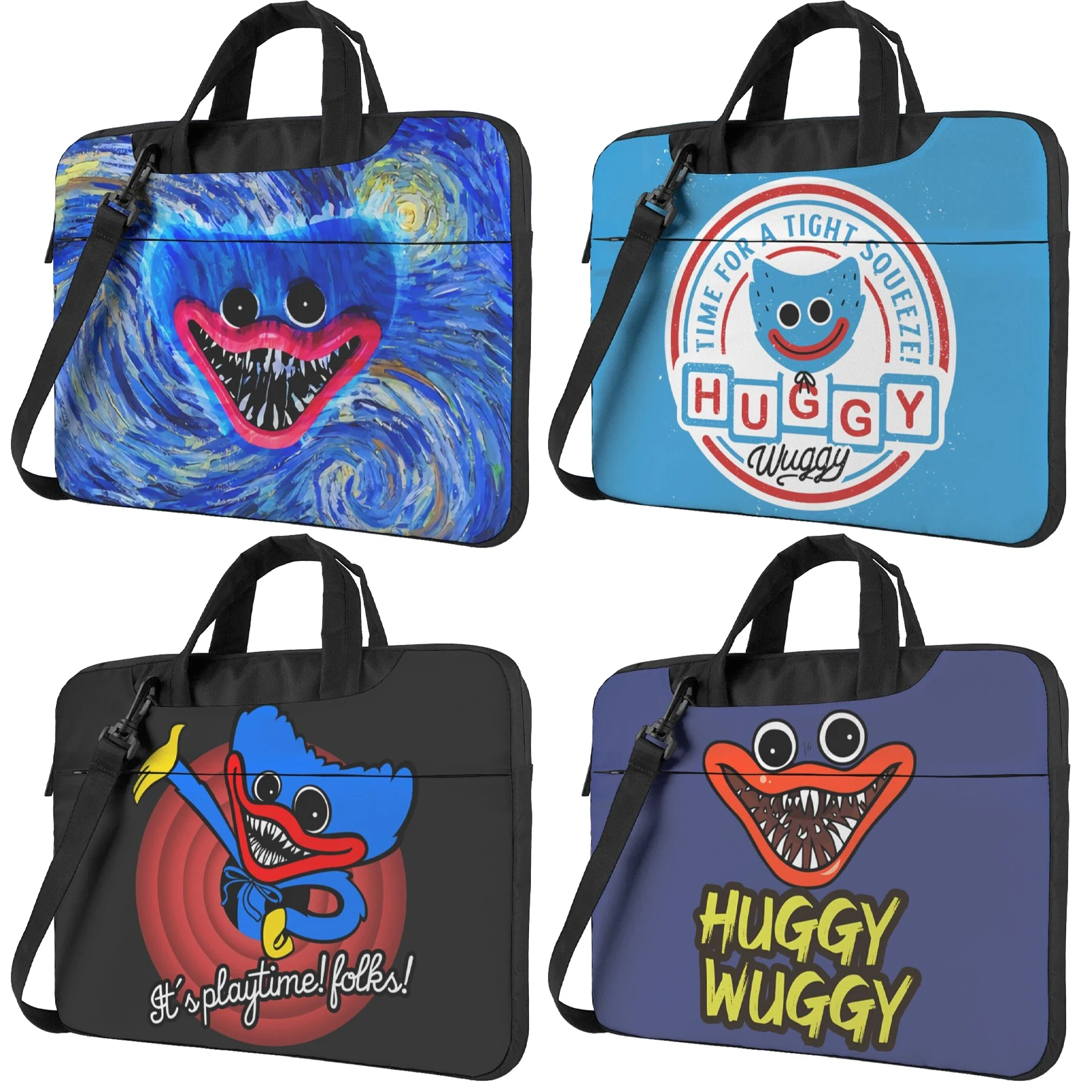 

Чехол на плечо для ноутбука Huggy Wuggy с ремешком