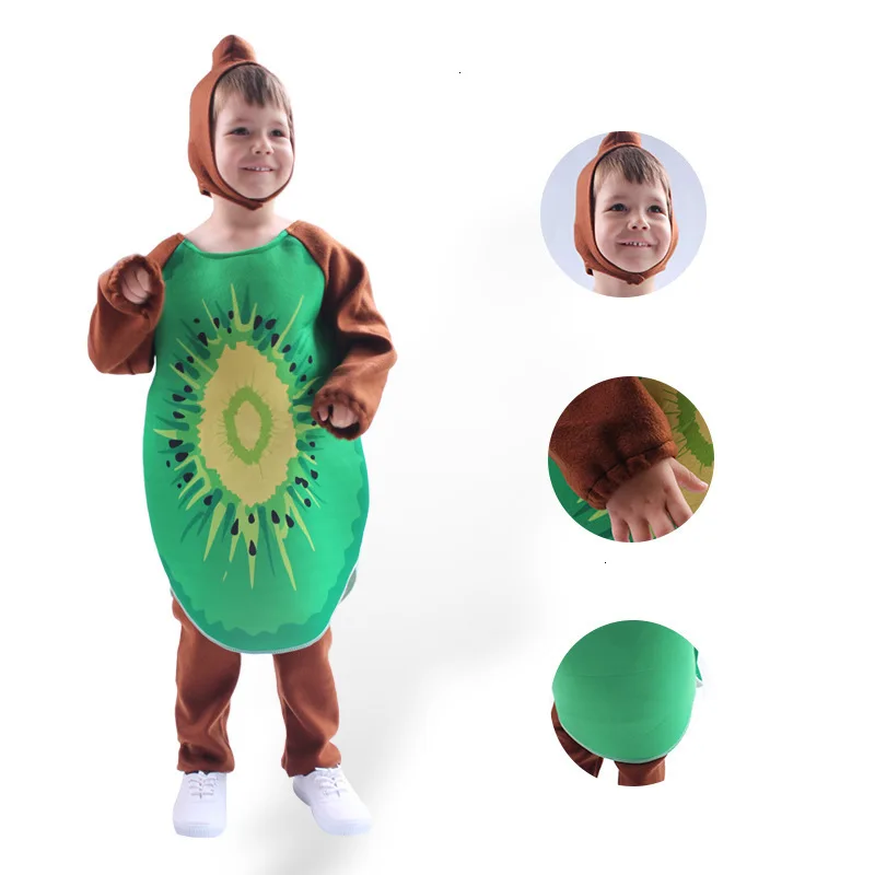 Модное детское платье Kiwifruit унисекс Детский костюм с мультяшными фруктами