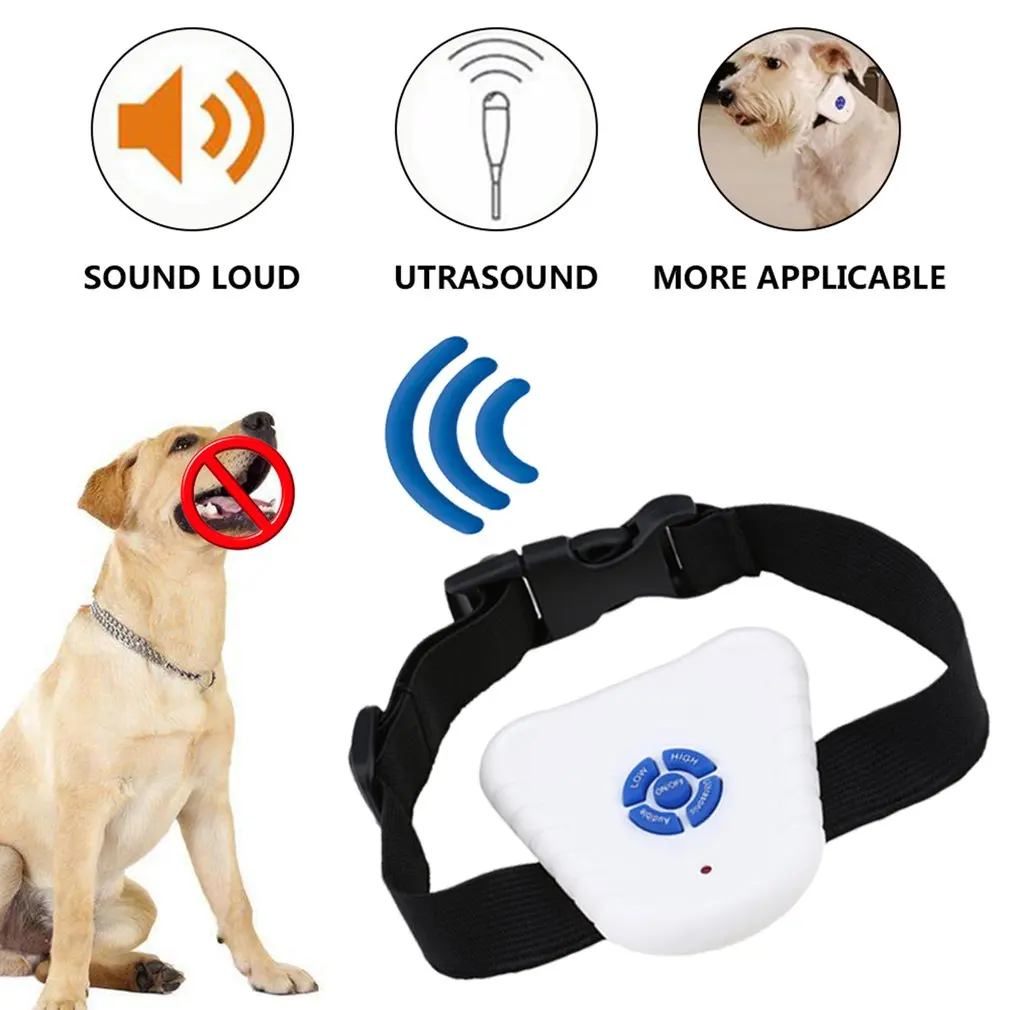

Newly Lightweight Dog Device Ultrasonic Safe Anti Bark Dog Collars Leashes Electronic Training Shock Control Anti-Barking Stop